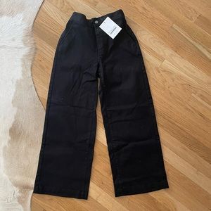 Oak + Fort High Rise Black Denim Pant